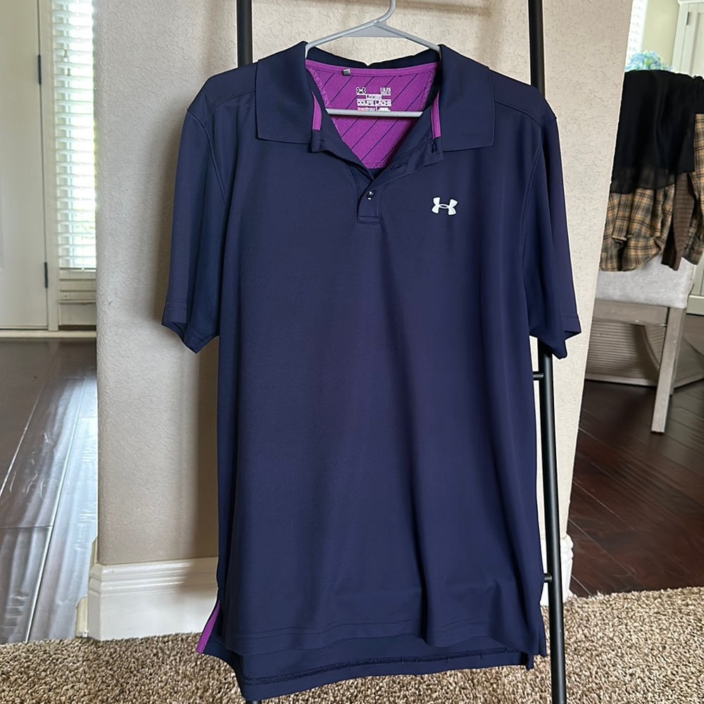 Men Under Armour navy poly
